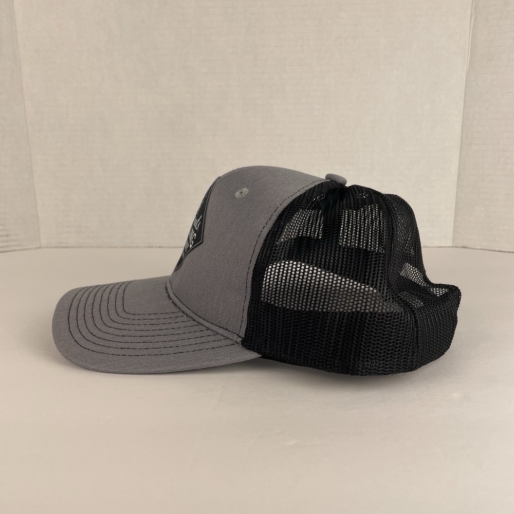 Seacrets Distillery Snap Back Trucker Hat Black Gray Adjustable OS Mesh Cap - Picture 5 of 9